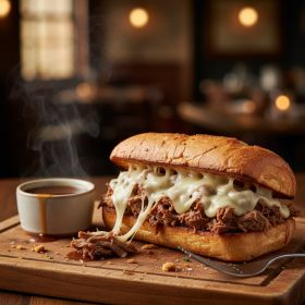 Slow Cooker French Dip Sandwiches