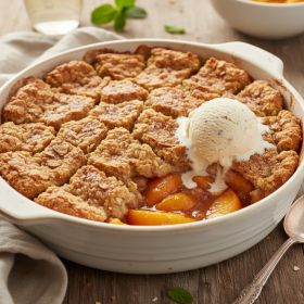Southern Peach Cobbler (Gluten Free)