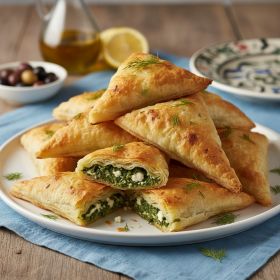 Greek Spanakopita Triangles