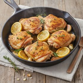 One-Pan Lemon Herb Chicken Thighs