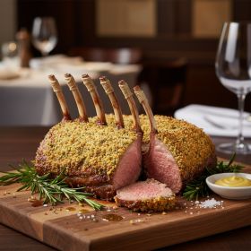 Rack of Lamb with Dijon Mustard Crust