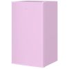 3.2 Cu.Ft Mini Fridge with Freezer, Single Door Compact Refrigerator with Adjustable Thermostat, Reversible Door, Pink [755GLX]