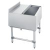 Commercial Ice Bin, 79.9 Qt Max Capacity, 24 x 24 x 33 Inch Stainless Steel Ice Chest with Sliding Lid, 24H Long-Lasting Insulation