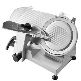 Commercial Meat Slicer, 320W Electric Deli Food Slicer with 12" Carbon Steel Blade, Built-In Sharpener & 0-0.6" Adjustable Thickness for Frozen Meat