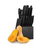 Kitchen Cutlery Set with Knife Block for Home Cooking