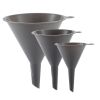 Plastic Kitchen Funnel Set of 3, Round Kitchen Funnels for Filling Bottles, Durable and Multifunctional Funnels for Filling Canning, Cooking