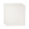 Eyelet 100% Cotton Fabric Napkins, 20" x 20", Set of 4, White
