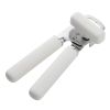 Stainless Steel Manual Can Opener with Bottle Opener and Ergonomic Grip, Porcelain