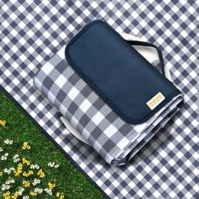 Outdoor Picnic Blankets Waterproof Foldable, Large Beach Blanket Sandproof, Gingham Picnic Mat Cute Washable Portable