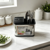 Univers Kitchen Cutlery Holder Knife Block Storage Rack Organizer Utensils Chopstick Box Stainless Steel