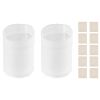 Brew Bags, 2 PCS Food Grade Nylon Material Grain Bag, 10 PCS Natural Cotton-Linen Hop Bag, Easy to Clean, Reusable & Ultra-Fine Mesh Home Brewing Bags