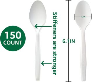 100% Compostable No Plastic Knives Plastic Forks Plastic Spoons Plastic Utensils