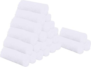24 Pack Kitchen Dishcloths - Does Not Shed Fluff - Reusable Dish Towels, Dish Cloths, Super Absorbent Coral Fleece Cleaning - Microfiber [7RDUNX]