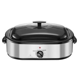 Roaster Oven, 14QT Fast-Cooking Turkey Roaster, 150-450 Fahrenheit Adjustable Temp Electric Roasting Pan with Self-Basting Lid, Roasting Lift-Out Rack