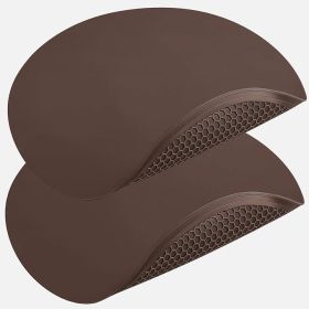Brown Silicone Microwave Mat 12 inch Extra Large Multi-Use Microwave Mat Heat Resistant Silicone Trivet Mat Pot Holders Hot Pads for Kitchen