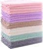 24 Pack Kitchen Dishcloths - Does Not Shed Fluff - Reusable Dish Towels, Dish cloths, Super - Microfiber - 7RM9V6