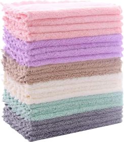 24 Pack Kitchen Dishcloths - Does Not Shed Fluff - Reusable Dish Towels, Dish cloths, Super - Microfiber - 7RM9V6