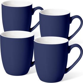 16 oz Large Coffee Mugs Set of 4 Ceramic Coffee Mug White Coffee Cups Tea Cups Idea Gift for - Ceramic - 7RMS32