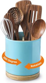 3 Compartment Utensil Holder, Extra Large Utensil Crock, Stable Ceramic Utensil Organizer, Cooking Tool Organizer Set for - Cork [7RMZP8]