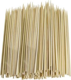 Pack of 300 Thin Bamboo Skewers for BBQ, Skewer, Shish Kabobs, Appetizers (12 Inch)