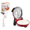 Pizza Oven, 12 in Electric Pizza Maker, 1200W Electric Pizzas Cooker with Cordierite Stone, 5-Mode Temperature Control [7RTIUJ]