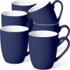 16 oz Large Coffee Mugs Set of 6 Ceramic Coffee Mug White Coffee Cups Tea Cups Idea Gift for - Ceramic - 7RZ5C6
