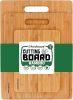 Bamboo Cutting Boards for Kitchen [Set of 3] Wood Cutting Board for Chopping Meat, Vegetables, Fruits, Cheese, Knife