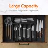 Silverware Drawer Organizer, Expandable Utensil Tray for Kitchen, BPA Free Flatware and - Polypropylene - 7RZCWT