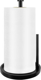 Paper Towel Holder Countertop, Standing Paper Roll Holder with Anti Slip Weighted Base - Metal - 7RZENP