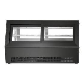 Refrigerated Display Case, 7.1 Cu.Ft./190L Countertop Pastry Display Case, 2-Tier Commercial Cake Refrigerator with LED Lighting, TURBO Cooling