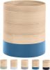 Handcrafted Bamboo Kitchen Utensil Organizer, Modern Countertop Cooking Utensil Holder, Large Crock - Painted [7RZVQP]