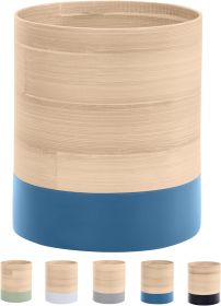 Handcrafted Bamboo Kitchen Utensil Organizer, Modern Countertop Cooking Utensil Holder, Large Crock - Painted [7RZVQP]