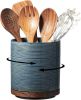 Utensil Holder, 360° Rotating Extra Large Ceramic Kitchen Utensil Holder for Countertop, 7.3' Cooking Utensil Crocks for - Ceramic - 7RZVYT