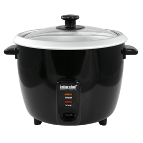 Better Chef 8-Cup - 16-Cup Cooked - Rice Cooker with Measuring Cup and Paddle [HA631T]