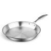12.6in Stainless Steel Fry Pan – Top-Grade Non-Stick Induction Compatible Frying Pan Skillet