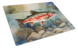 NEW Trout Glass Cutting Board Decorative Tempered Glass Kitchen Cutting and Serving Board Large Size Chopping Board