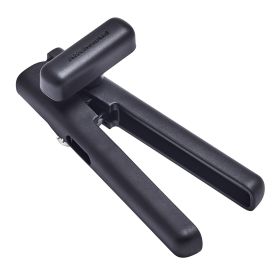 Stainless Steel Manual Can Opener with Locking Handles, Black