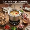 Household Fondue Pot Set with Removable Pot and Forks