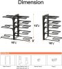 Pots and Pans Organizer Rack for Cabinet, 15.83" Height 8-Tier Heavy Duty 120LBS Pot Pan Organizer under Cabinet Adjustable for Dutch Oven