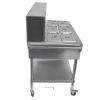 9-Pan Commercial Food Warmer with Dividers, Professional Buffet Catering Food Warmer, Electric Steam Table, Stainless Steel