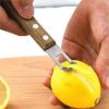 Manual Wood Handle Lemon Zester Fruit Grater and Peeler