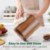 Utensil Holder, Acacia Wood Kitchen Utensil Holder for Countertop, 360°Rotating Cooking Utensil Crock for Kitchen Counter