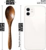 7 PCS Small Wooden Spoons, 5.8 Inch Honey Spoons for Tea, Padauk Wooden Honey Teaspoon for Coffee, Little Tiny Wood Spoons