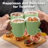 16 oz Large Coffee Mugs Set of 6 Ceramic Coffee Mug White Coffee Cups Tea Cups Idea Gift for - Ceramic - 7RZ5BP