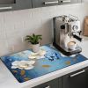 Coffee Mat 17"x32" - Extra Large Absorbent Non Slip Dish Drying Mat,Coffee Bar Accessories,Kitchen Counter Protector for Coffeemaker, Sink