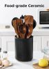 Utensil Holder, Extra Large Utensil Crock, Stable Ceramic Utensil Organizer, Cooking Tool Organizer Set for Kitchen Counter - Ceramic [7RMZA2]