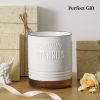 360° Rotating Extra Large Cooking Utensil Holder, 7.6" Kitchen Utensil Holder for Countertop - Ceramic - 7RMZL8
