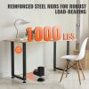 28 Inch Adjustable Furniture Legs, Square Reinforced Steel Office Table legs Set of 2 for DIY, Max Load 1000 lbs Heavy Duty Desk Legs