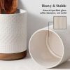 360° Rotating Extra Large Cooking Utensil Holder, 7.6" Kitchen Utensil Holder for Countertop, Utensil Crock for Farmhouse - Ceramic [7RMZ02]