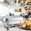 2.38 Gal Stainless Steel Chafing Dish – Buffet Food Warmer with Durable Metal Construction